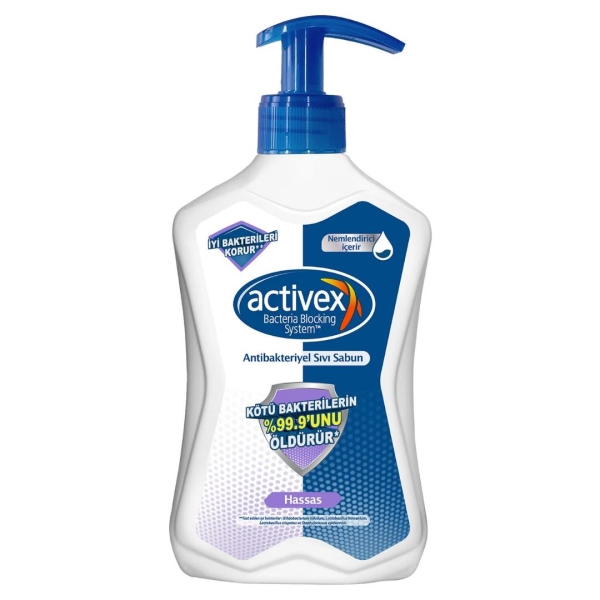 Activex Antibakteriyel Sıvı El Sabunu Hassas 500 Ml - 1