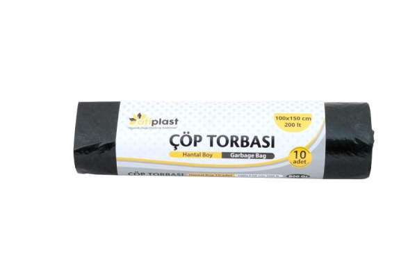 Atiplast Hantal Çöp Torbası 100x150 Siyah 1000 Gr - 1