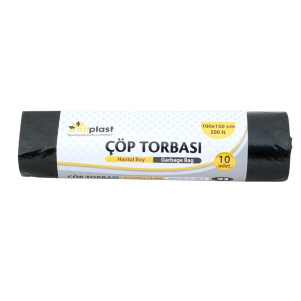 Atiplast Hantal Çöp Torbası 100x150 Siyah 600 Gr - 1