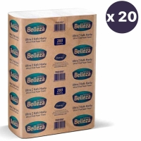 Belleza Ultra Z Katlı Havlu 23x24 Cm 200 Lü 20 Paket - Belleza Kağıt