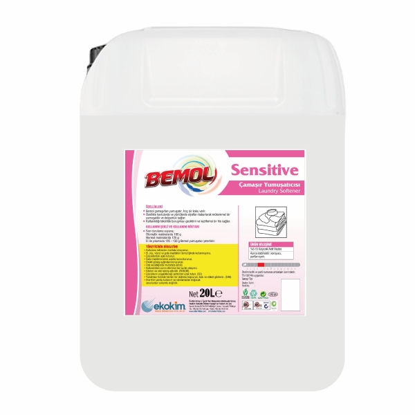 Bemol Sensitive Extra Parfümlü Çamaşır Yumuşatıcı Beyaz 20 Kg - 1