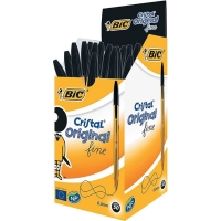 Bic Cristal Fine Tükenmez Kalem Siyah 0.8 mm 50 Li 847897 - Bic