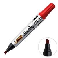 Bic Marker Keçe Koli Kalemi Kesik Uç Kırmızı 2300 - Bic