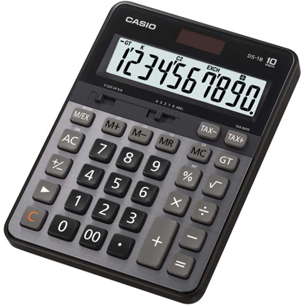 Casio Hesap Makinesi Masaüstü Tipi DS-1B 10 Hane Prof Gümüş - 1