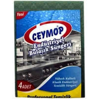 Ceymop Endüstriyel Bulaşık Süngeri 4 Lü - Ceymop