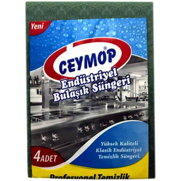 Ceymop Endüstriyel Bulaşık Süngeri 4 Lü - 1