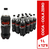 Coca Cola Zero Kola 1 Lt x 12 Li - Coca Cola