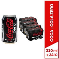 Coca Cola Zero Kutu Kola 330 Ml x 24 Lü - Coca Cola