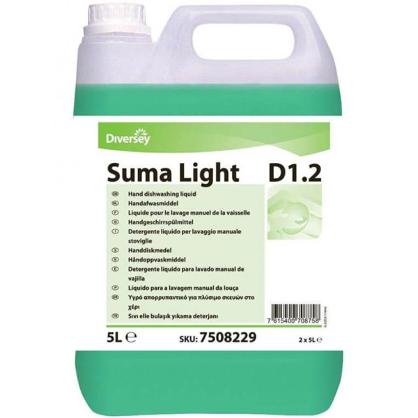 Diversey Suma Light D1.2 Elde Bulaşık Yıkama Deterjanı 5 Lt - 1