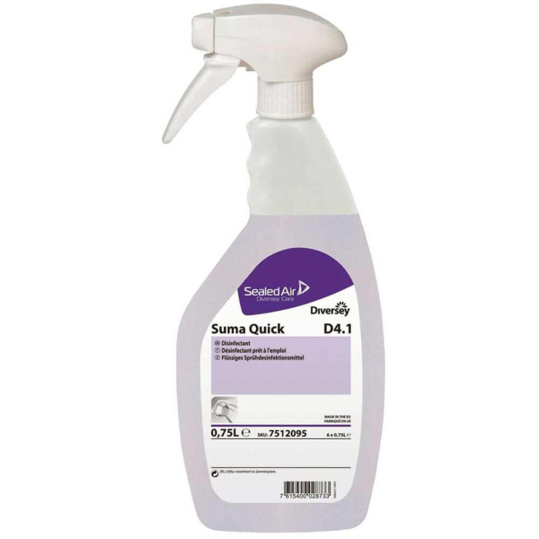 Diversey Suma Quick D4.1 Alkol Bazlı Yüzey Dezenfektanı 750 Ml - 1