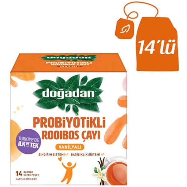 Doğadan Probiyotik Çay Rooibos Vanilya 14 Lü - 1