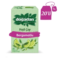 Doğadan Yeşil Çay Bergamot Aromalı 20 Li - Doğadan