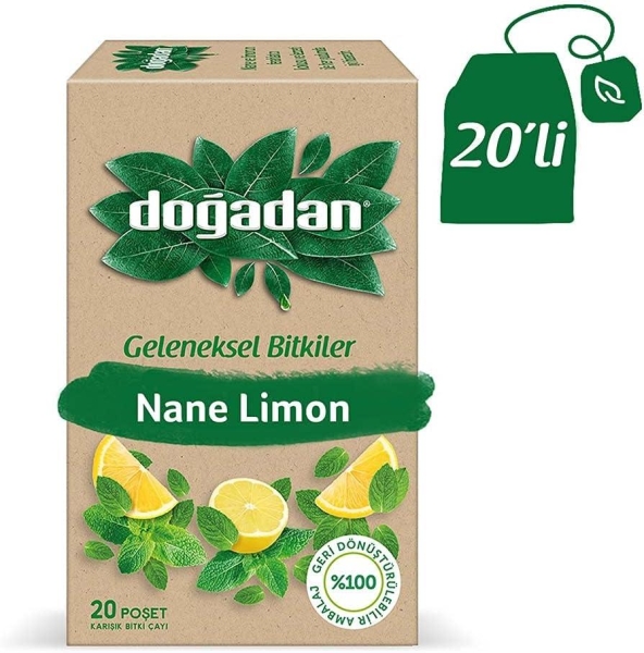 Doğadan Yeşilçay Nane Limon 20 Li - 1