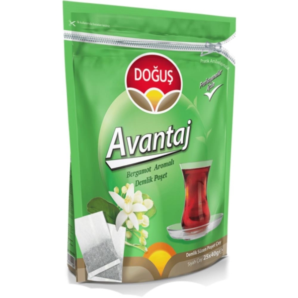 Doğuş Avantaj Demlik Poşet Bergamot 25 x 40 Gr - 1