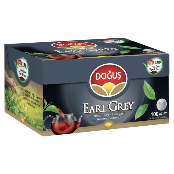 Doğuş Earl Grey Demlik Süzen Poşet Çay 3.2 Gr x 100 Lü - 1