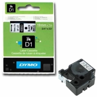 Dymo LabelManager D1 Yedek Şerit 19 mm x 7 Mt Beyaz Siyah 45803 - Dymo