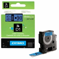 Dymo LabelManager D1 Yedek Şerit 19 mm x 7 Mt Mavi Siyah 45806 - Dymo