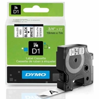 Dymo LabelManager D1 Yedek Şerit 19 mm x 7 Mt Şeffaf Siyah 45800 - Dymo