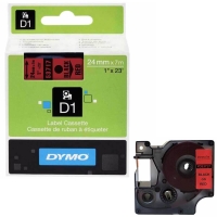 Dymo LabelManager D1 Yedek Şerit 24 mm x 7 Mt Kırmızı Siyah 53717 - Dymo