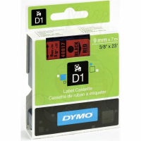 Dymo LabelManager D1 Yedek Şerit 9 mm x 7 Mt Kırmızı Siyah 40917 - Dymo