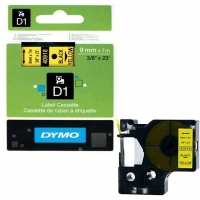 Dymo LabelManager D1 Yedek Şerit 9 mm x 7 Mt Sarı Siyah 40918 - Dymo