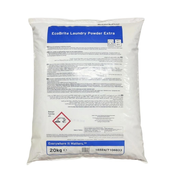 Ecolab Ecobrite Laundry Powder Extra Çamaşır Deterjan 20 Kg - 1