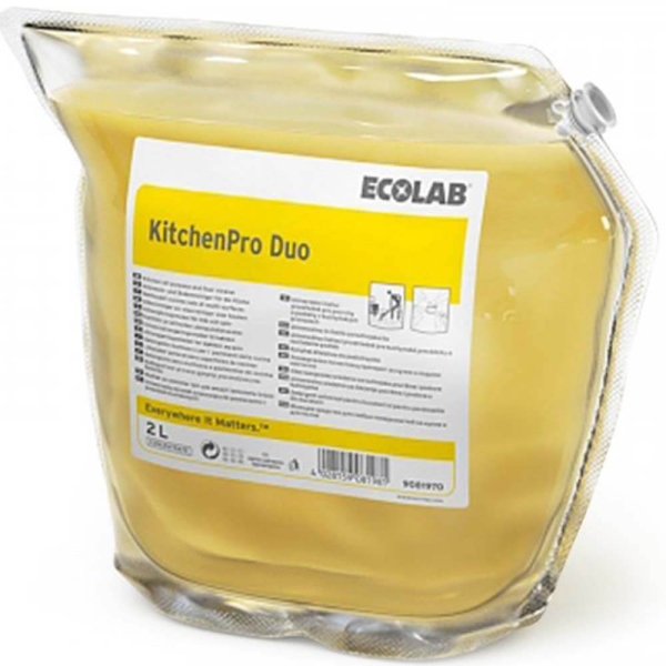 Ecolab KitchenPro Duo Genel Yüzey ve Mutfak Temizleyici Ultra Konsantre 2 Kg - 1