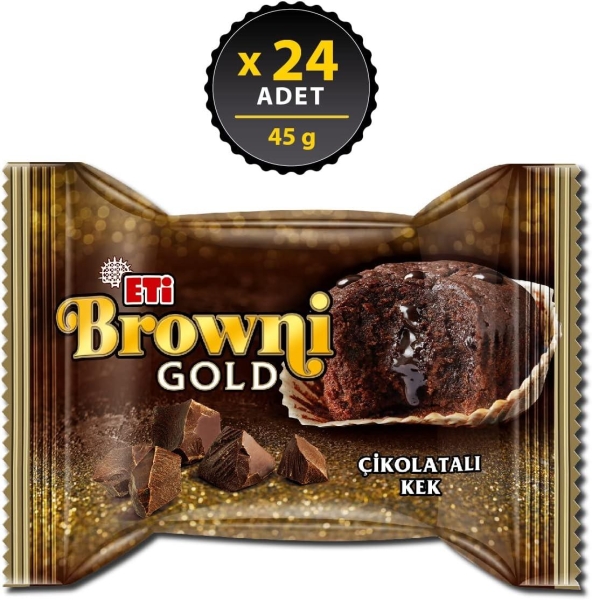 Eti Browni Gold Çikolata Soslu Kek 45 Gr 24 Adet - 1