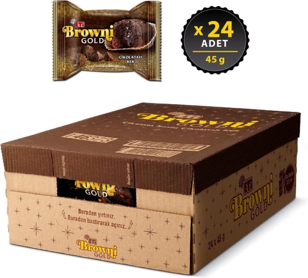 Eti Browni Gold Çikolata Soslu Kek 45 Gr 24 Adet - 4