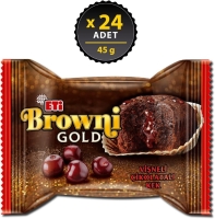 Eti Browni Gold Vişne Soslu Çikolatalı Kek 45 Gr 24 Adet - Eti