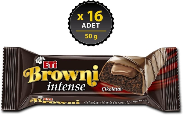 Eti Browni Intense Çikolatalı Kek 50 Gr 16 Adet - 1