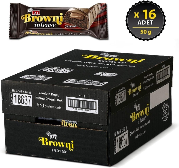 Eti Browni Intense Çikolatalı Kek 50 Gr 16 Adet - 4