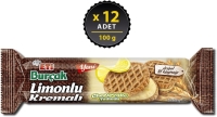 Eti Burçak Limonlu Kremalı Yulaflı Bisküvi 100 Gr 12 Adet - Eti