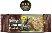 Eti Burçak Zeytinli Tuzlu Bisküvi 91 Gr 18 Adet - Eti