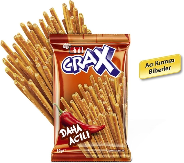 Eti Crax Acılı Çubuk Kraker 50 Gr 20 Adet - 4