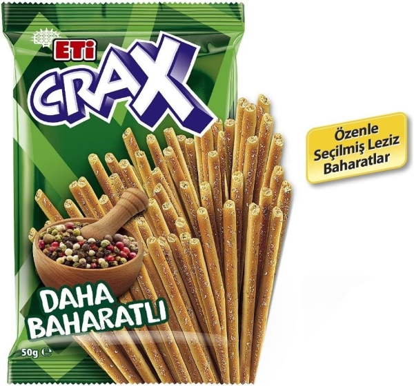 Eti Crax Baharatlı Çubuk Kraker 50 Gr 20 Adet - 3