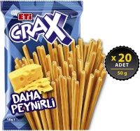 Eti Crax Peynirli Çubuk Kraker 50 Gr 20 Adet - Eti