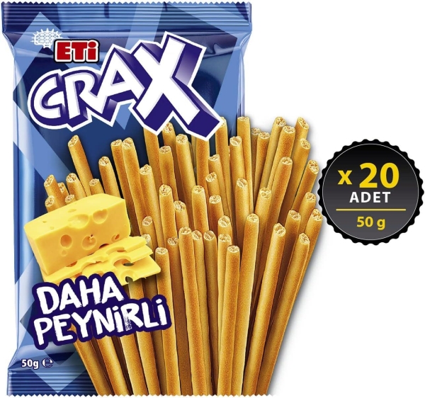 Eti Crax Peynirli Çubuk Kraker 50 Gr 20 Adet - 1