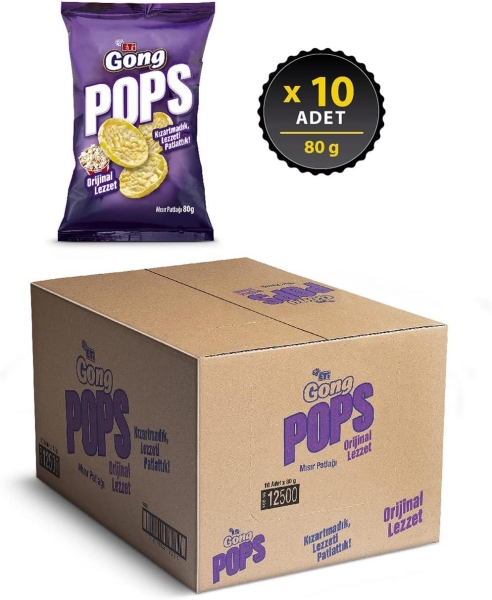 Eti Gong Pops Orijinal Lezzet Mısır Patlağı 80 Gr 10 Adet - 3