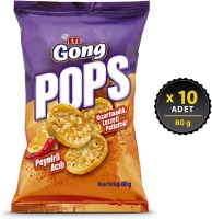 Eti Gong Pops Peynirli Acılı Mısır Patlağı 80 Gr 10 Adet - Eti