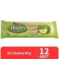 Eti Hoşbeş Misket Limonlu Kremalı Gofret 66 Gr 12 Adet - Eti