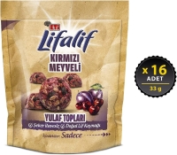 Eti Lifalif Kırmızı Meyveli Yulaf Topları 33 Gr 16 Adet - Eti