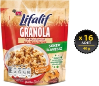 Eti Lifalif Kuru Elmalı Granola 40 Gr 16 Adet - Eti