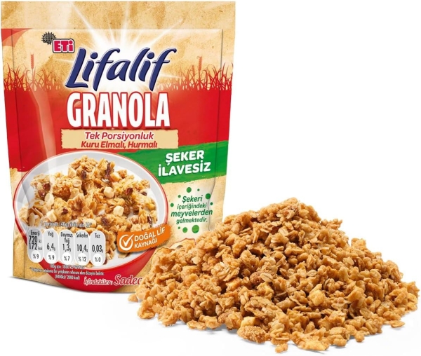 Eti Lifalif Kuru Elmalı Granola 40 Gr 16 Adet - 3