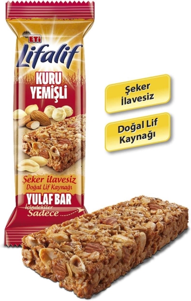 Eti Lifalif Kuru Yemişli Yulaf Bar 35 Gr 12 Adet - 5