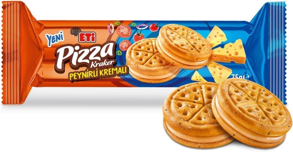 Eti Pizza Peynir Kremalı Kraker 75 Gr 24 Adet - 2