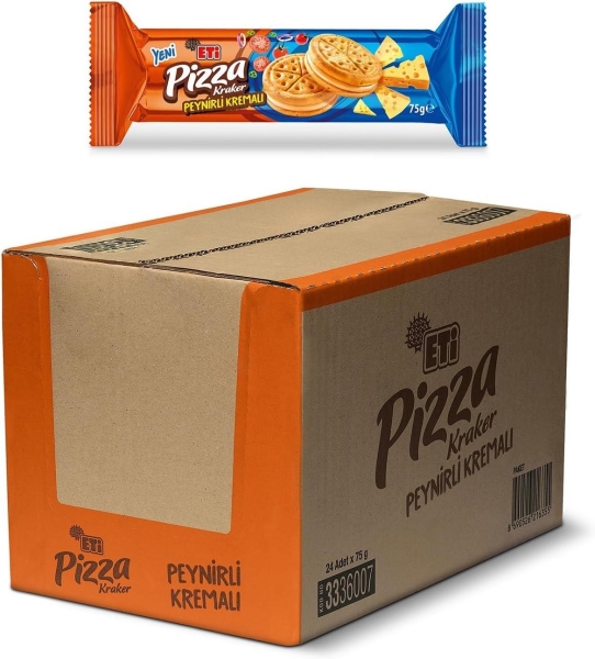 Eti Pizza Peynir Kremalı Kraker 75 Gr 24 Adet - 4