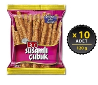 Eti Susamlı Çubuk Kraker 120 Gr 10 Adet - Eti