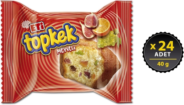 Eti Topkek Meyveli Kek 40 Gr 24 Adet - 4