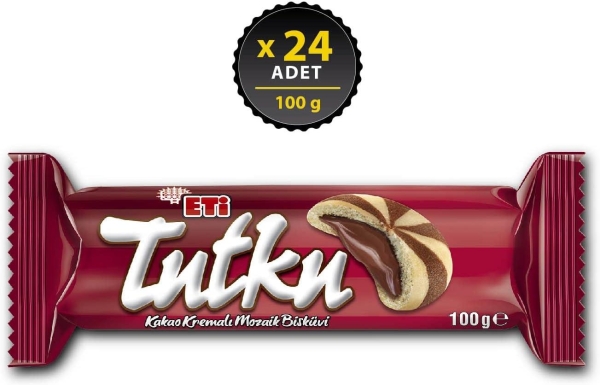 Eti Tutku Kakao Kremalı Mozaik Bisküvi 100 Gr 24 Adet - 1